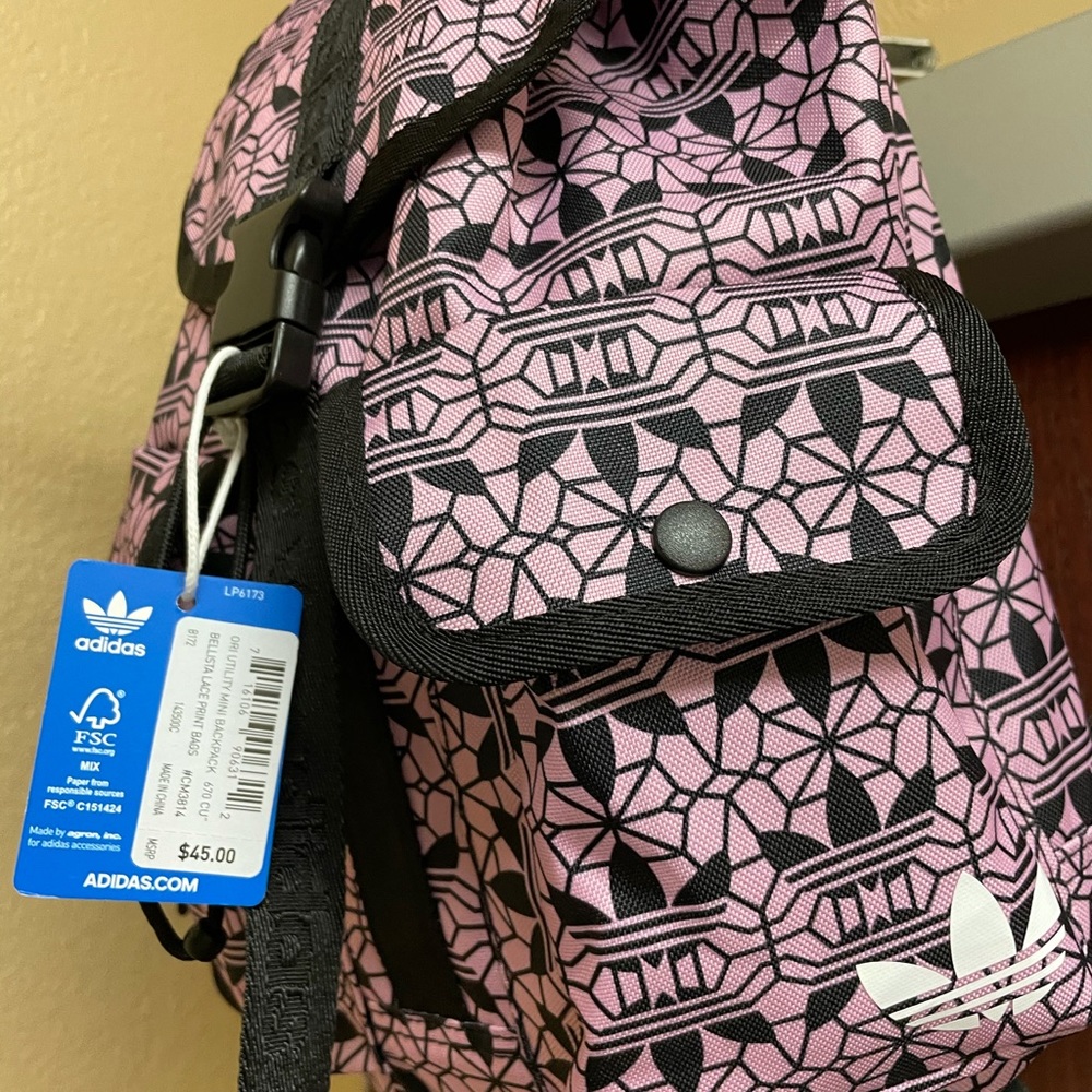 Brand new pink Adidas utility backpack